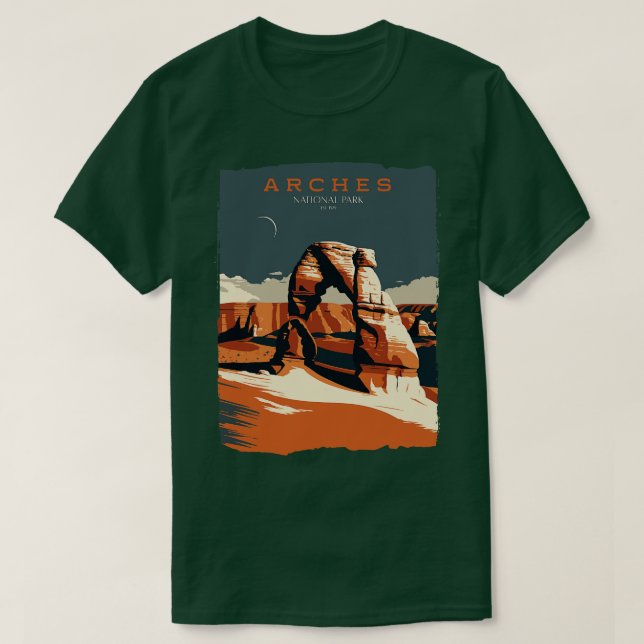 Camiseta Parque Nacional Arches 1 (Frente do Design)