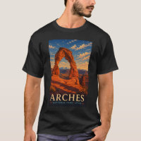 Parque Nacional Arches Utah Viagem em Xilogravura