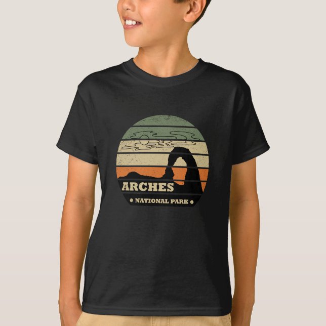 Camiseta Parque Nacional Arches Vintage - Moab - Utah  (Frente)
