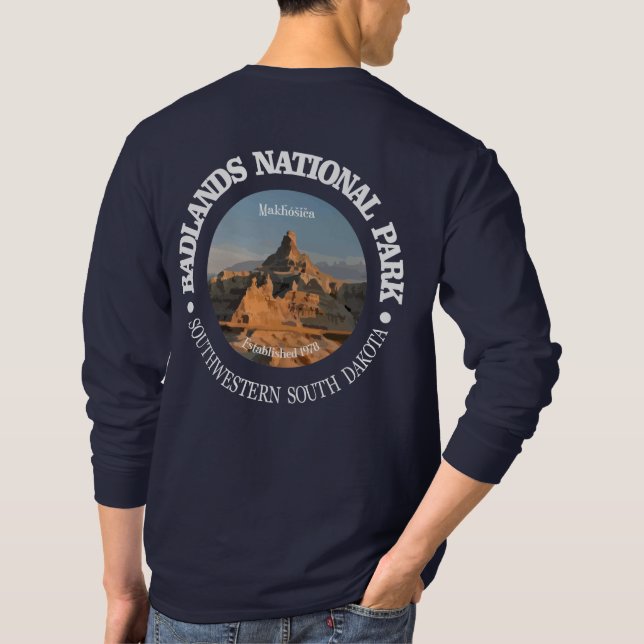 Camiseta Parque Nacional Badlands (Verso)