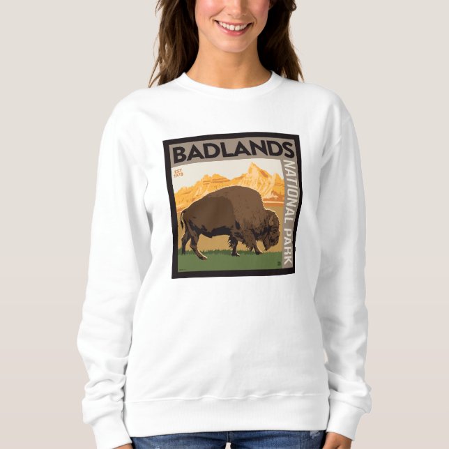 Camiseta Parque Nacional Badlands | Buffalo (Frente)