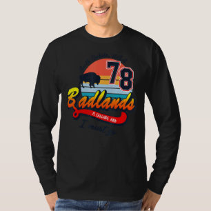 Camiseta Parque Nacional Badlands South Dakota Hiking Bison