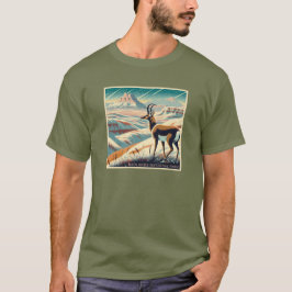 Camiseta Parque Nacional Badlands Winter Souvenir Gift
