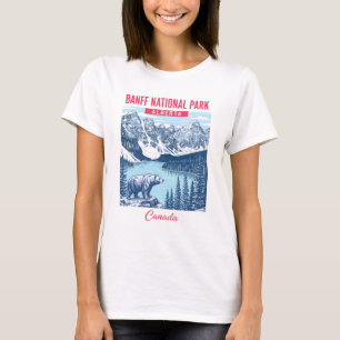 Camiseta Parque Nacional Banff Alberta Canadá Pastel Fofo
