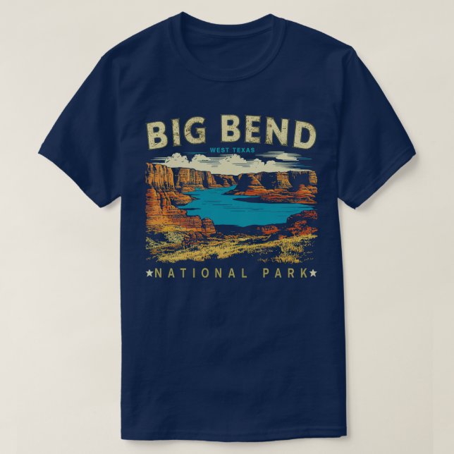 Camiseta Parque Nacional Big Bend (Frente do Design)