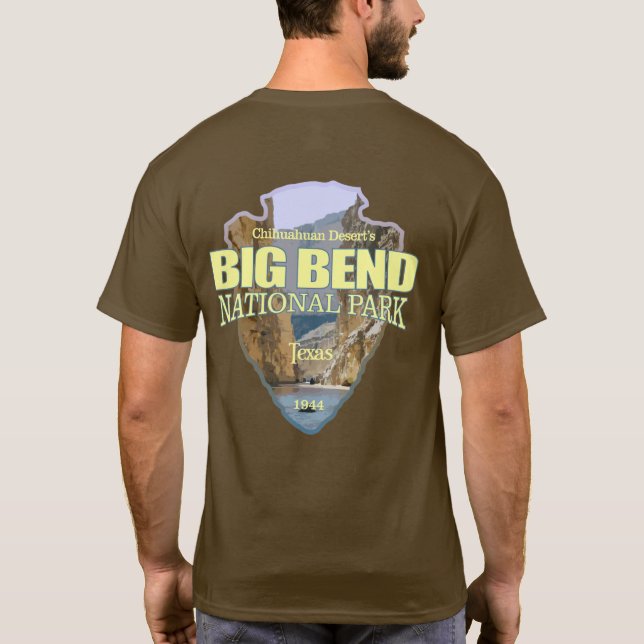Camiseta Parque Nacional Big Bend (flecha) (Verso)