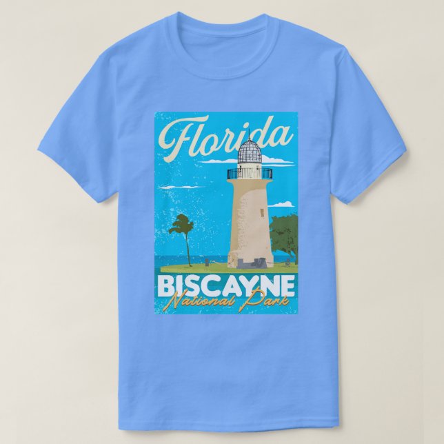 Camiseta Parque Nacional Biscayne Flórida (Frente do Design)