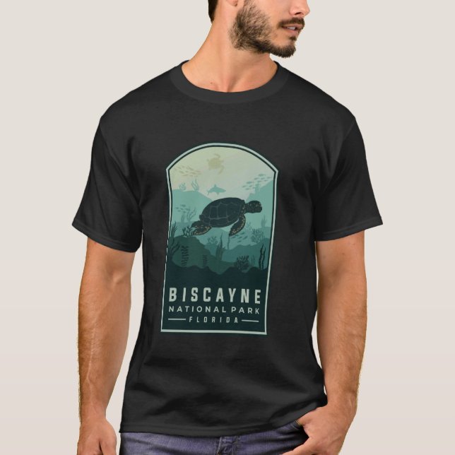 Camiseta Parque Nacional Biscayne Flórida (Frente)
