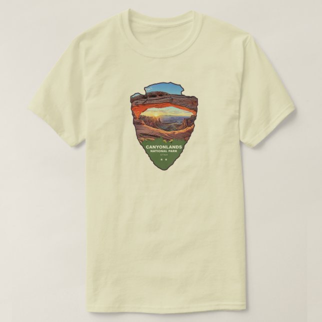 Camiseta Parque Nacional Canyonlands Mesa Arch Arrowhead (Frente do Design)