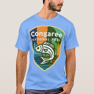 Camiseta Parque Nacional Congaree South olina, Emblem de pe