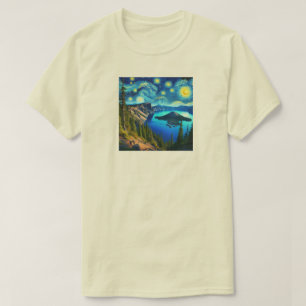 Camiseta Parque Nacional Crater Lake Noite Estrelada