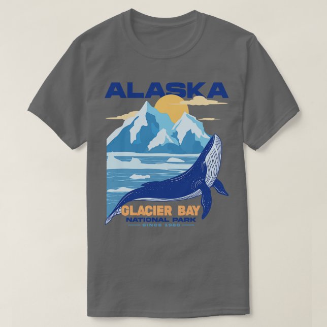 Camiseta Parque Nacional da Baía de Glacier (Frente do Design)