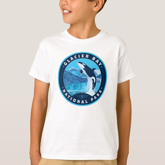 Camiseta Parque Nacional da Baía de Glacier (Frente)