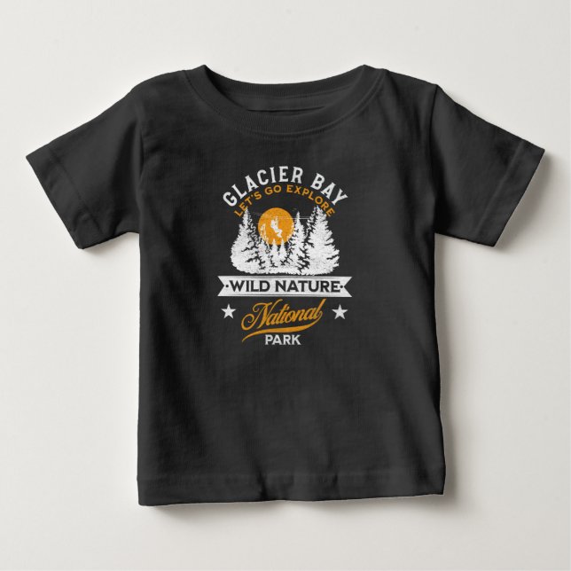 Camiseta Parque Nacional da Baía de Glacier (Frente)