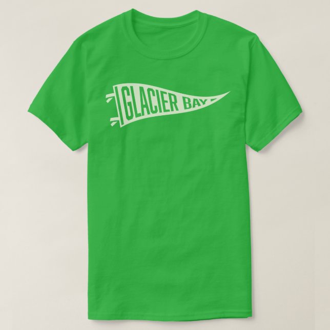 Camiseta Parque Nacional da Baía de Glacier - Penitente Tan (Frente do Design)