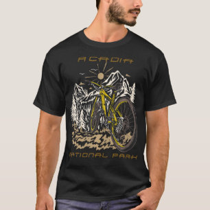 Camiseta Parque Nacional da Bike Forest Acadia Souvenir Cam