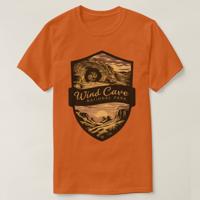 Camiseta Parque Nacional da Caverna Eólica EUA (Frente do Design)