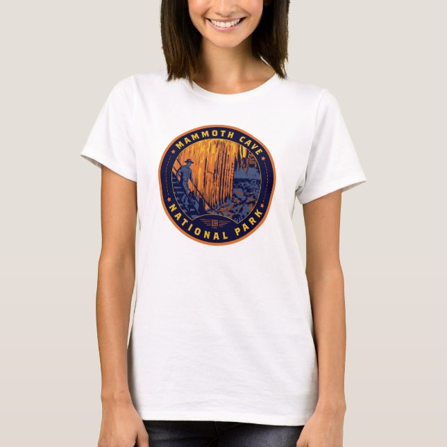 Camiseta Parque Nacional da Caverna Mammoth (Frente)