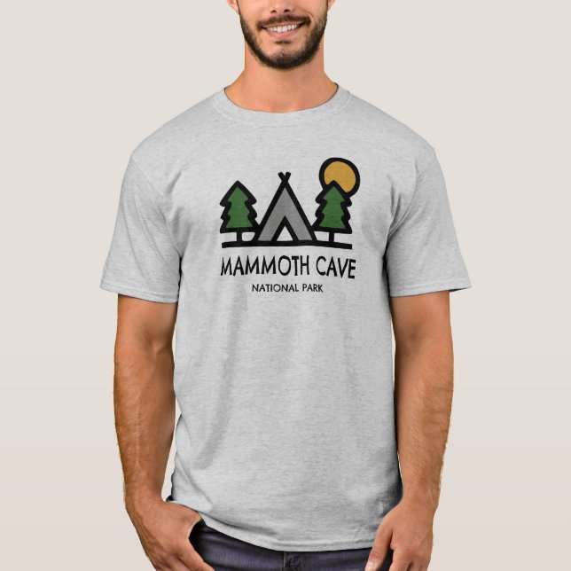 Camiseta Parque Nacional da Caverna Mammoth (Frente)