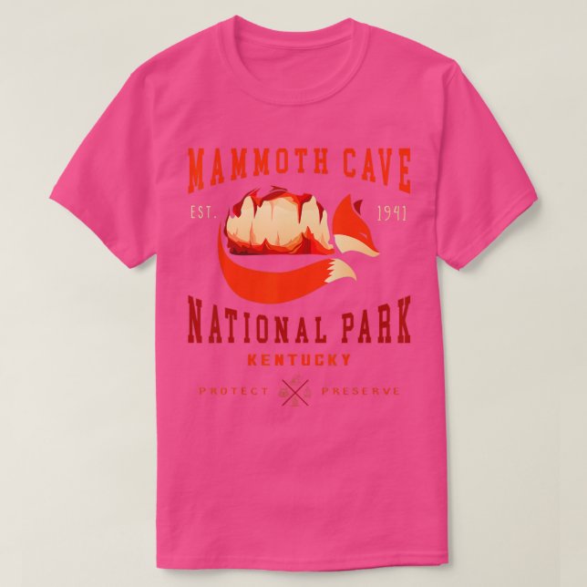 Camiseta Parque Nacional da Caverna Mammoth, do Kentucky (Frente do Design)