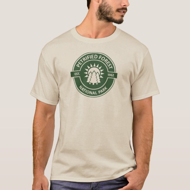 Camiseta Parque Nacional da Floresta Petrificada Árvores Su (Frente)