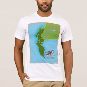 Camiseta Parque Nacional da Montanha da Mesa mapa da África