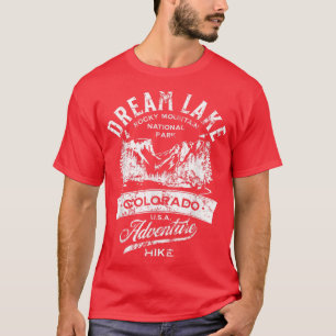 Camiseta Parque Nacional da Montanha Dream Lake Rocky em Di
