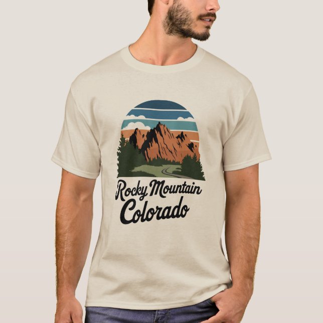 Camiseta Parque Nacional da Montanha Rochosa (Frente)