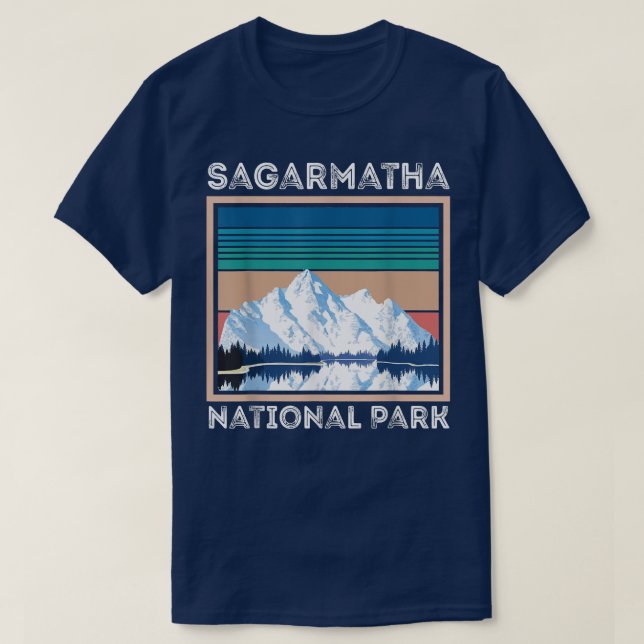 Camiseta Parque Nacional da Neve Sagarmatha Everest Tibete  (Frente do Design)