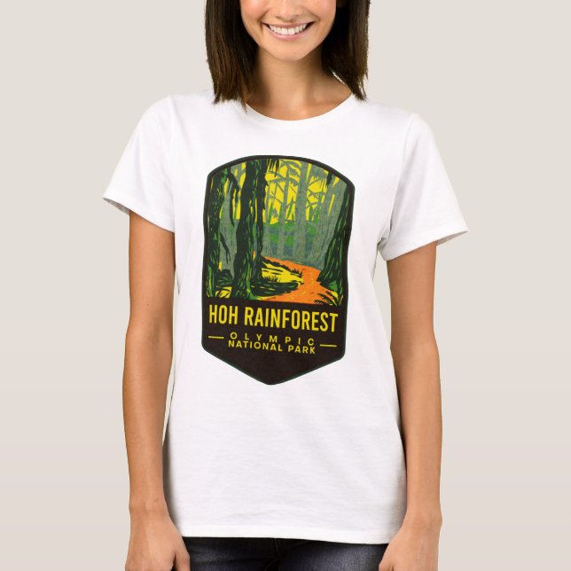 Camiseta Parque Nacional da Olimpiadas da Floresta Chuva (Frente)