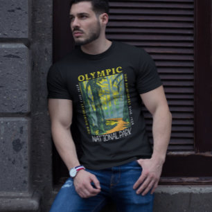 Camiseta Parque Nacional da olimpiadas Hoh RainForest aflit