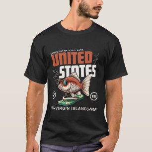 Camiseta Parque Nacional da Trunk Bay, Ilhas Virgens Americ
