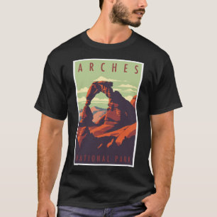 Camiseta Parque Nacional das Arches Modernas do Século Médi