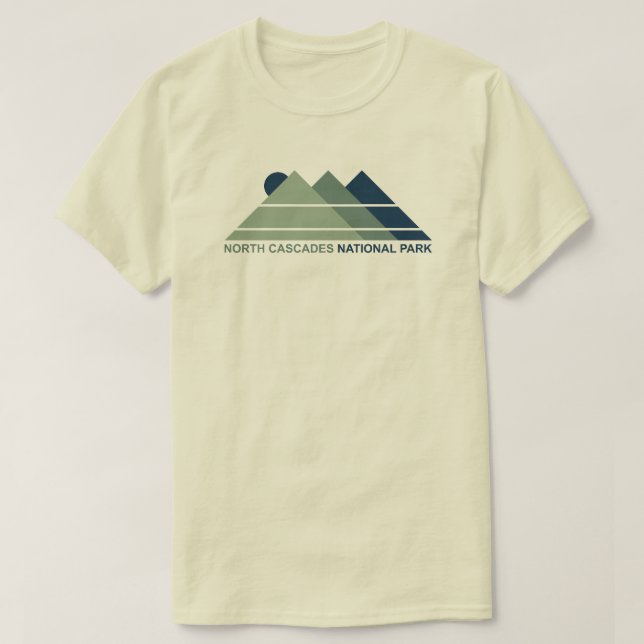 Camiseta Parque Nacional das Cascades do Norte Sol Montanha (Frente do Design)
