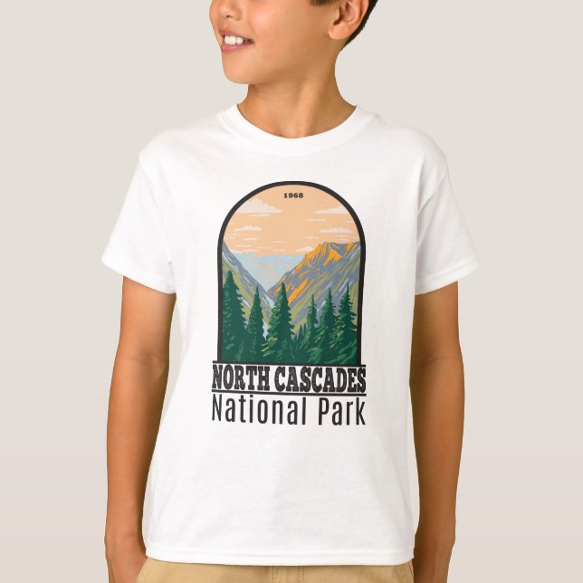 Camiseta Parque Nacional das Cascades do Norte, Washington  (Frente)