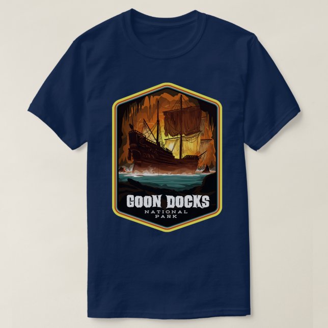 Camiseta Parque Nacional das Docas de Goon (Frente do Design)