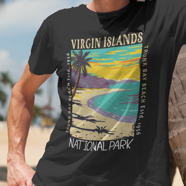 Camiseta Parque Nacional das Ilhas Virgens - Baía do Trunk  (Criador carregado)