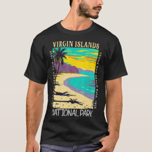 Camiseta Parque Nacional das Ilhas Virgens Vintage em Desco