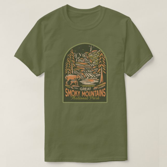 Camiseta Parque Nacional das Montanhas do Enfumaçado excele (Frente do Design)