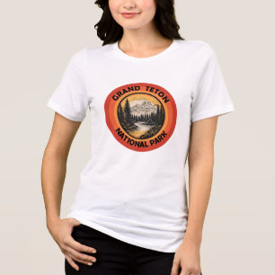 Camiseta Parque Nacional das montanhas Grand Teton Wyoming