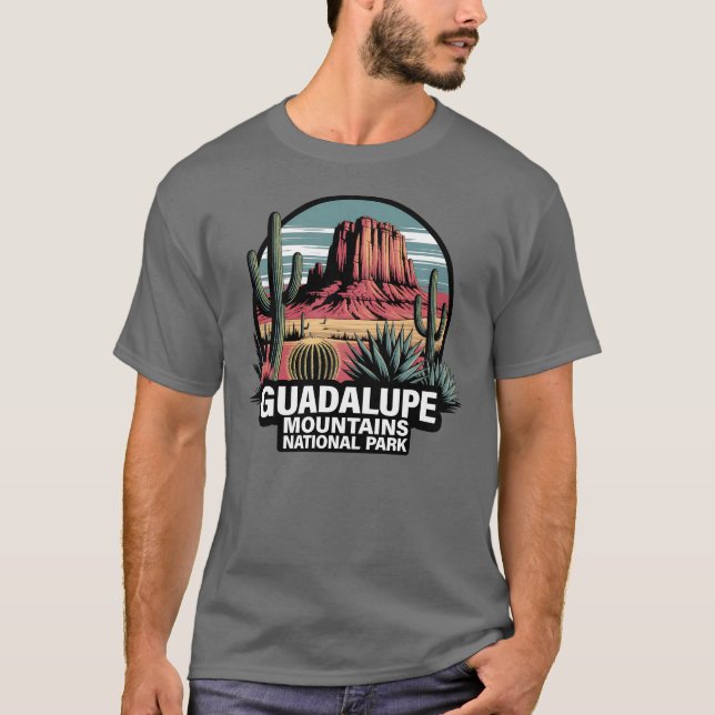 Camiseta Parque Nacional das Montanhas Guadalupe Texas (Frente)