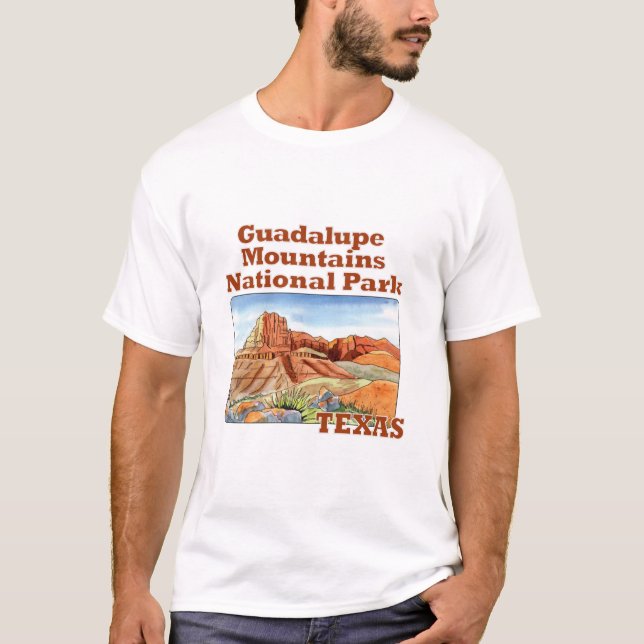 Camiseta Parque Nacional das Montanhas Guadalupe, Texas (Frente)