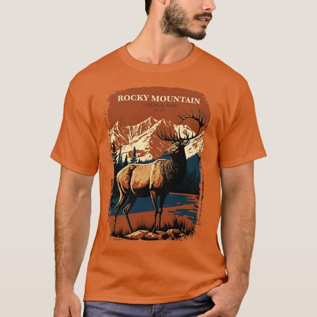 Camiseta Parque Nacional das Montanhas Rochosas 1 (Frente)