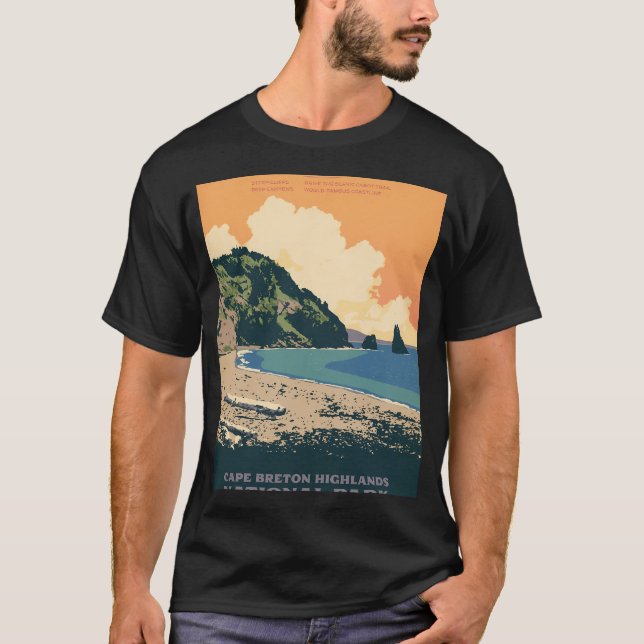 Camiseta Parque Nacional das Terras Altas do Cabo Bretão (Frente)