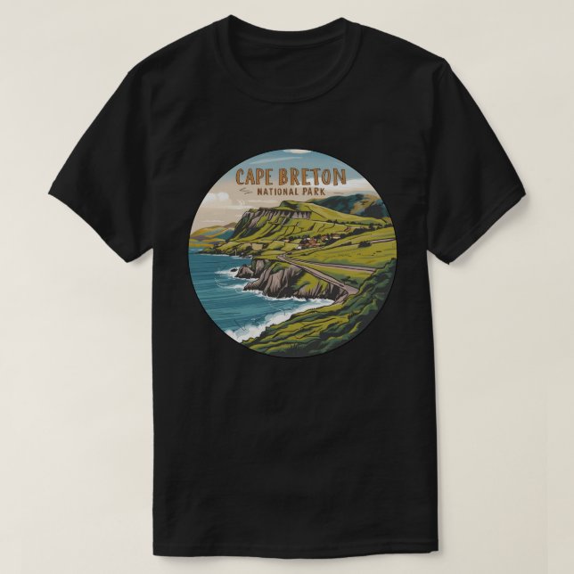 Camiseta Parque Nacional das Terras Altas do Cabo Bretão (Frente do Design)
