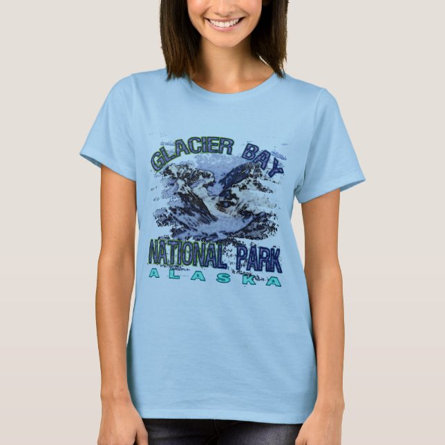 Camiseta Parque nacional de baía de geleira, Alaska (Frente)