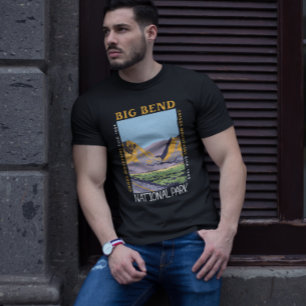 Camiseta Parque Nacional de Big Bend, Chisos Mountain, se a