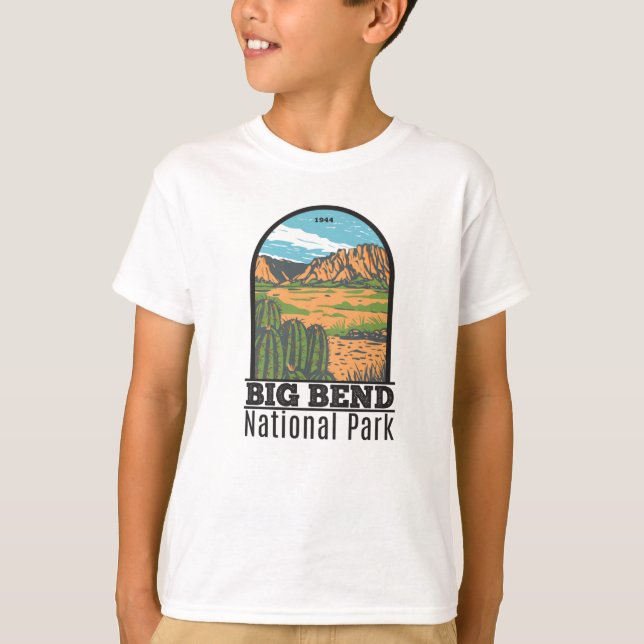 Camiseta Parque Nacional de Big Bend Deserto Chihuahuan T V (Frente)