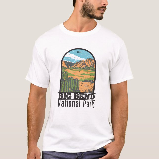 Camiseta Parque Nacional de Big Bend no deserto de Chihuahu (Frente)