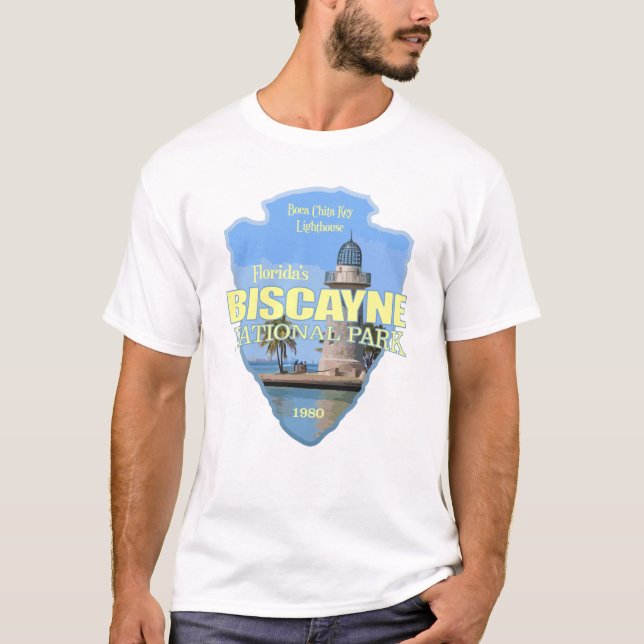 Camiseta Parque Nacional de Biscayne (flecha) (Frente)